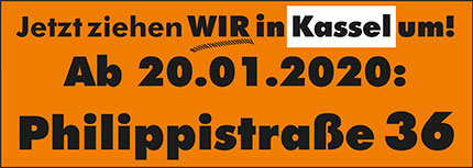 Ab 20.01.2020: Philippistraße 36, 34127 Kassel